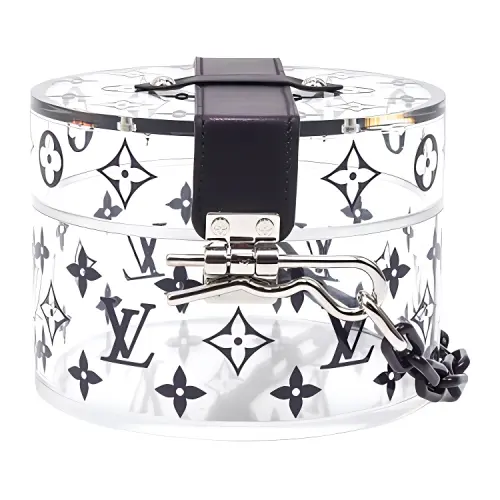 LOUIS VUITTON SCOTT VIC Handbag Women's Transparent & Black