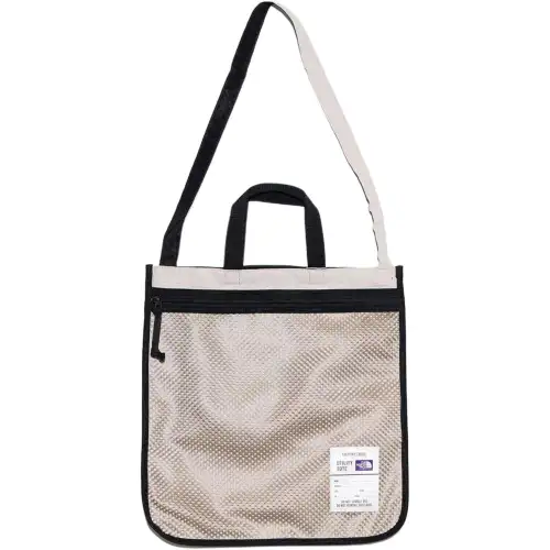 THE NORTH FACE Polyester Tussah Silk Shoulder Bag, Crossbody Bag, Handbag Unisex Light Beige