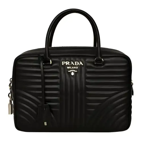 PRADA Leather Shoulder Bag, Crossbody Bag, Handbag Women's Black