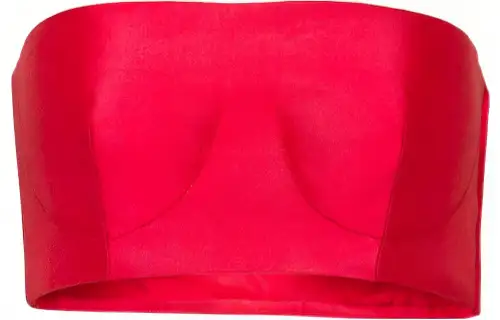 PRADA SS22 Strapless Top Women's Red