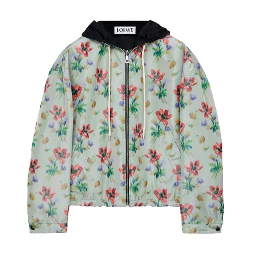Loewe reversible floral-print hooded jacket