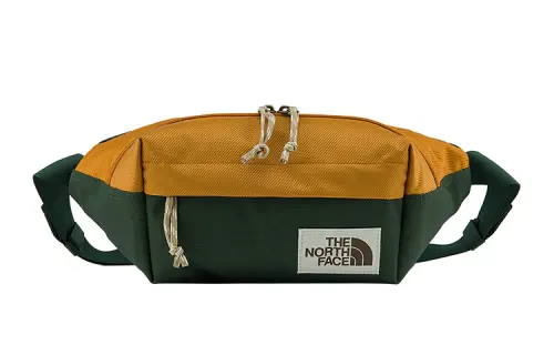 THE NORTH FACE 4L Outdoor Bags Nylon Fabric Yellow/Army Green Unisex