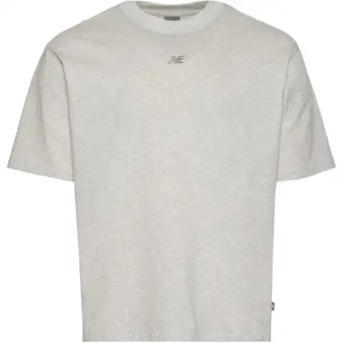 New Balance T Shirts Men's Gray Crew Neck