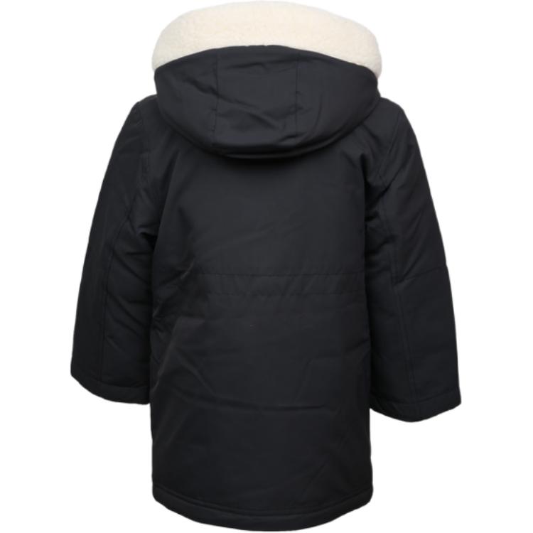 Куртка adidas LK J LONG PARKA (черная) — фото 2