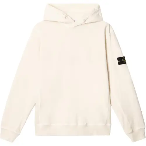 STONE ISLAND Logo Patch Long Sleeved Hoodie