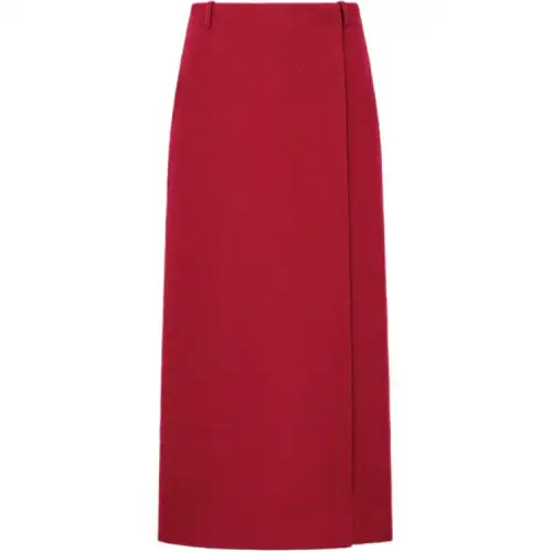 DIOR FW25 Casual Long Skirt Women's Red