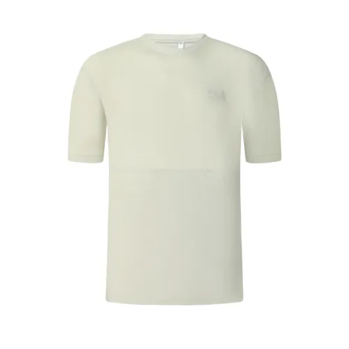 FILA T Shirts Men's Khaki Crew Neck Moderate