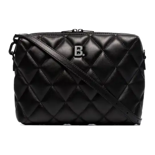 Balenciaga Calfskin Shoulder Bag Women's Black