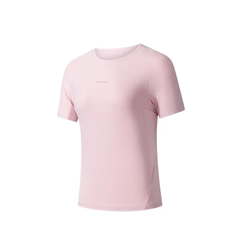 ANTA T Shirts Women's Return Red Crew Neck Moderate Straight Fit