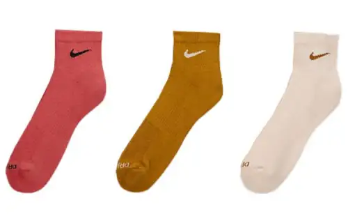Nike SS23 Logo printed quick-drying training sports socks, same style for men and women, 3 pairs