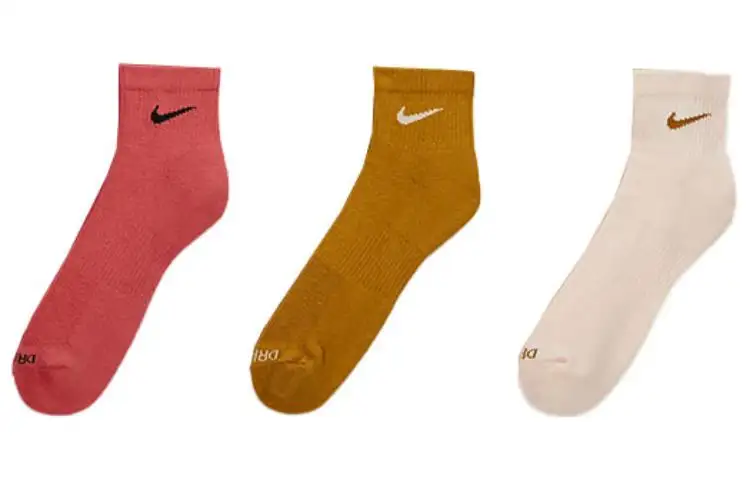 Nike SS23 Logo printed quick-drying training sports socks, same style for men and women, 3 pairs