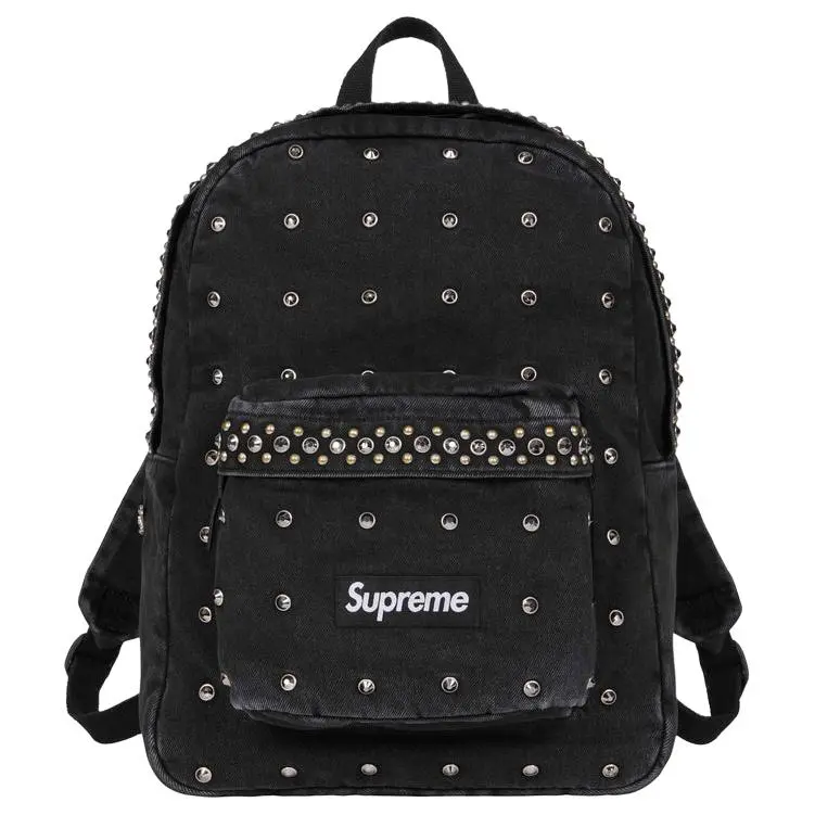 Supreme Denim Backpacks Unisex Black