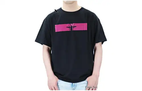 DIOR T Shirts Men's Black Crew Neck Moderate Straight Fit