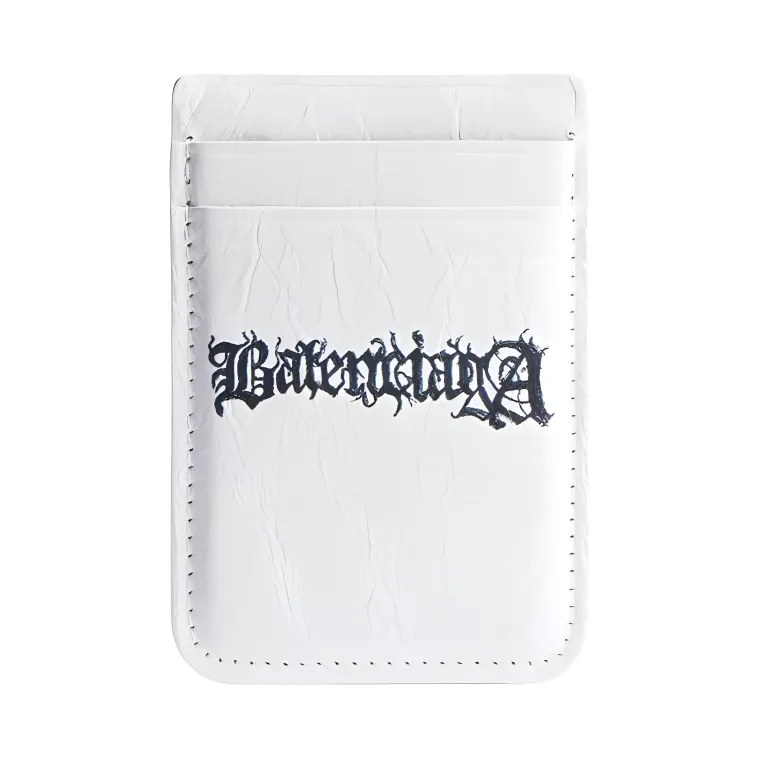 Balenciaga Lambskin Card Holder Men's White