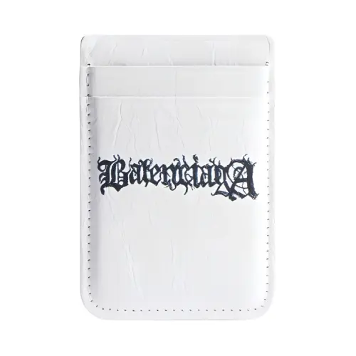 Balenciaga Lambskin Card Holder Men's White