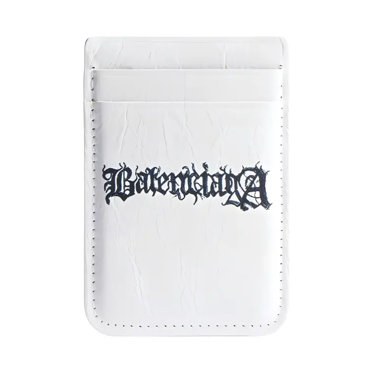 Balenciaga Lambskin Card Holder Men's White