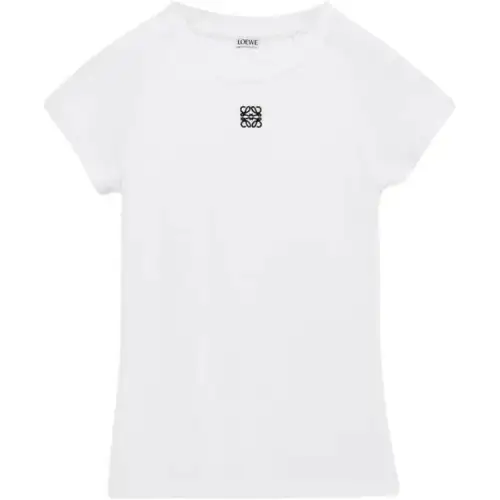 LOEWE Anagram Embroidered Crewneck T Shirt
