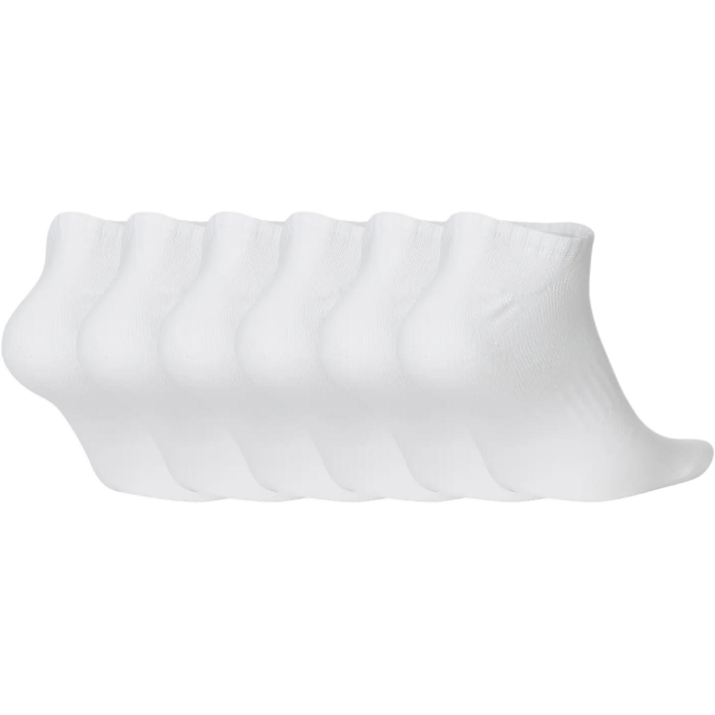 Nike Ankle Socks Unisex 6 Pack White