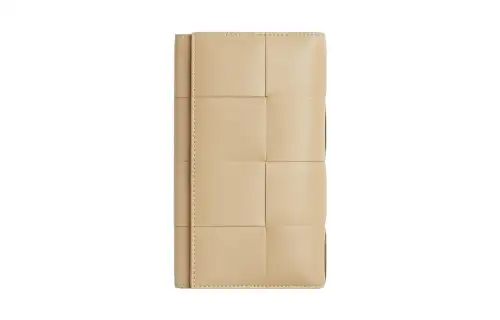 Bottega Veneta Cow Leather Wallet Large Men's Beige