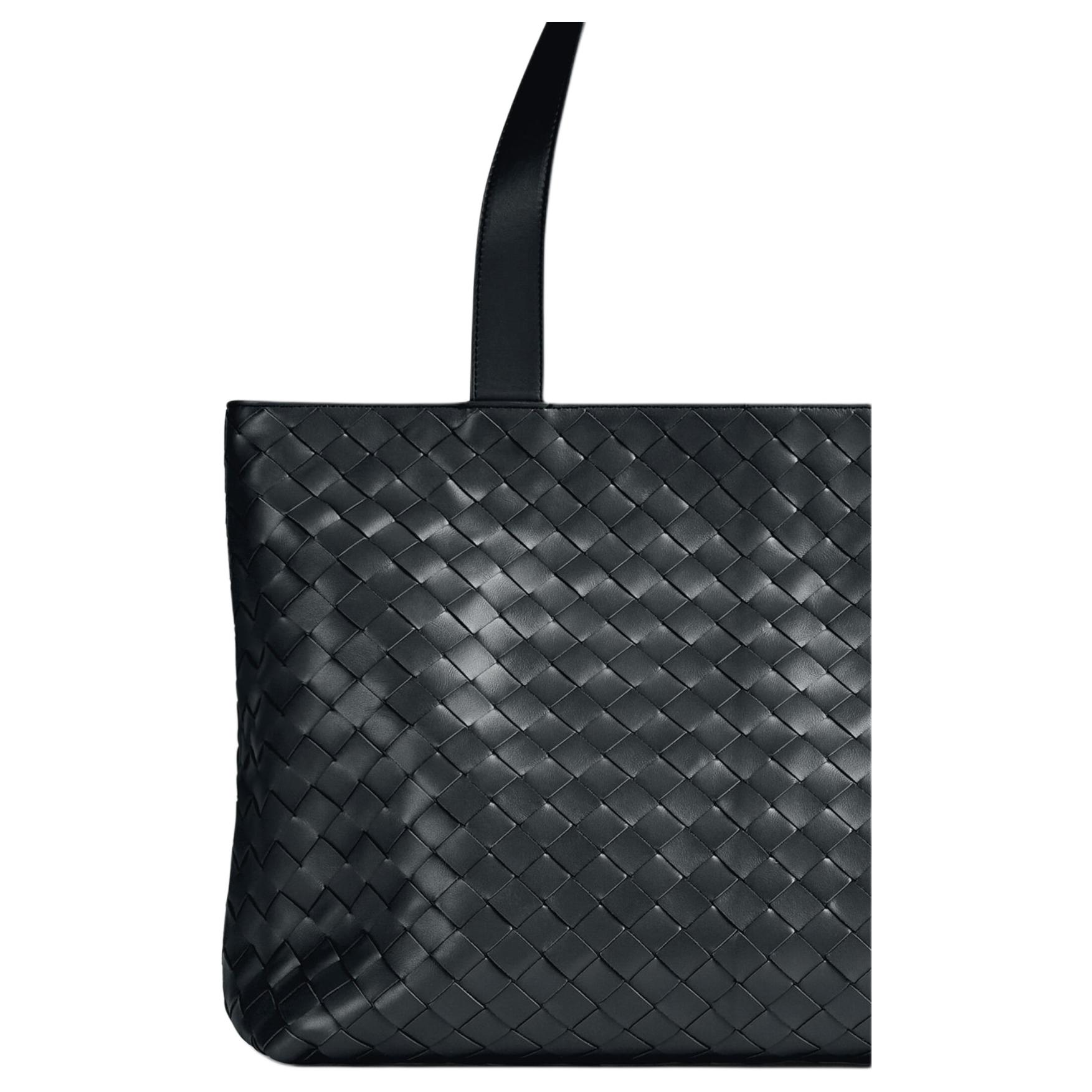 Мужская сумка Bottega Veneta Intrecciato Tote (серый) — фото 4