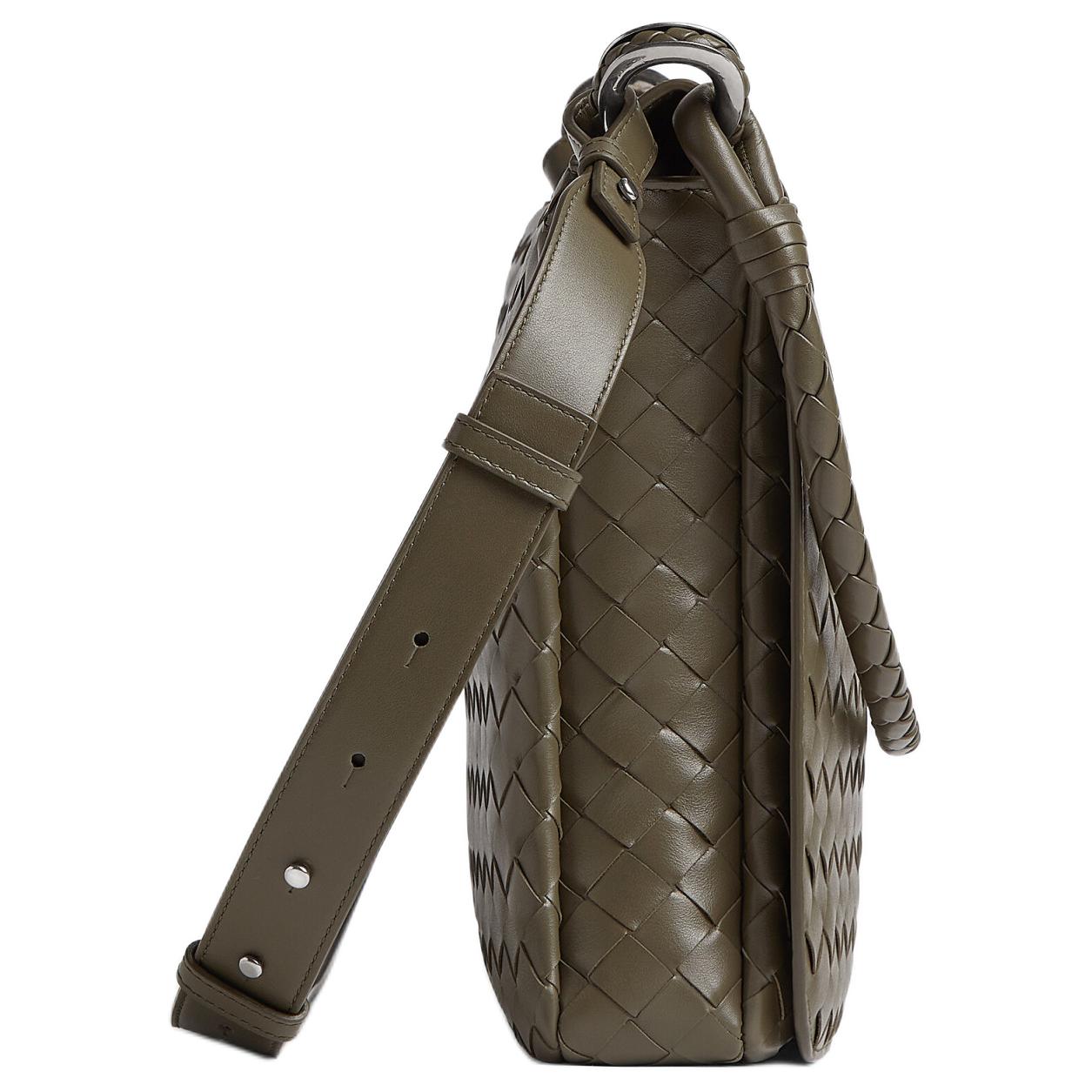 Мужская сумка Bottega Veneta Intrecciato (зеленая) — фото 2