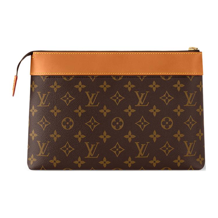 Мужская сумка Louis Vuitton Pochette Voyage (коричневая) — фото 3