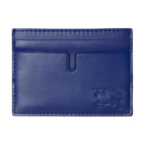 Burberry Calfskin Card Holder Men's Blue