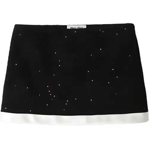 MIU MIU SS24 Casual Short Skirts Women's Black
