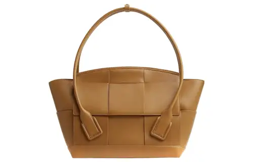 Bottega Veneta ARCO Cow Leather One Shoulder Handbag Medium Women's Caramel