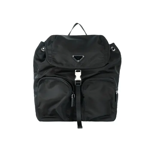 PRADA Recycled Nylon Backpack Men's Black
