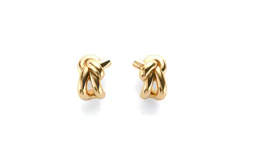 Bottega Veneta 18K Gold Plated, 925 Sterling Silver Stud Earrings Women's Gold