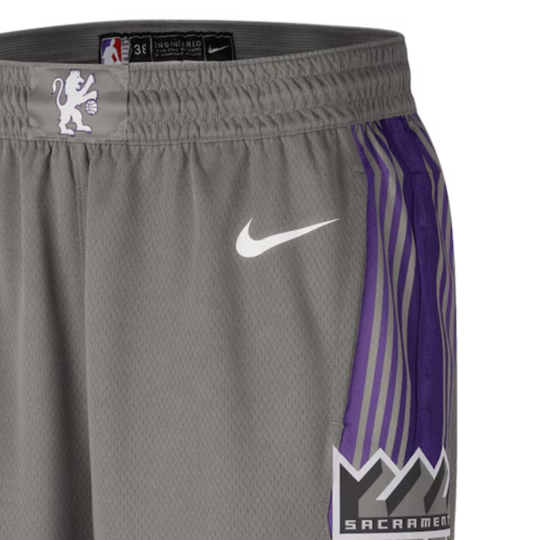 Nike 2022/23 City Edition Swingman Basketball Shorts Unisex Charcoal Gray