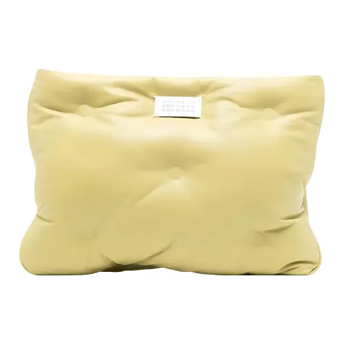 Maison Margiela Glam Slam Leather Clutch Regular Women's Yellow