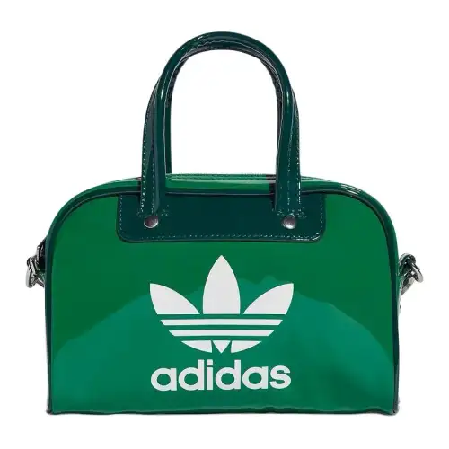 Adidas Originals Polyurethane Bonded To Polyester Jelly Bag, Bowling Bag, Handbag Mini Unisex Green