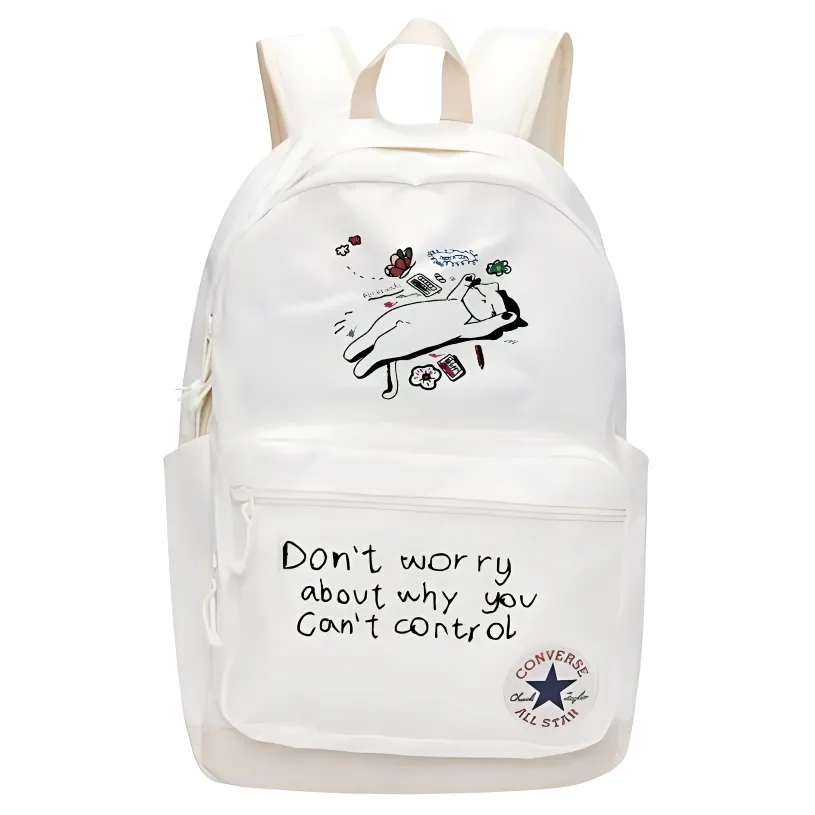 Converse Polyester Backpack Unisex White