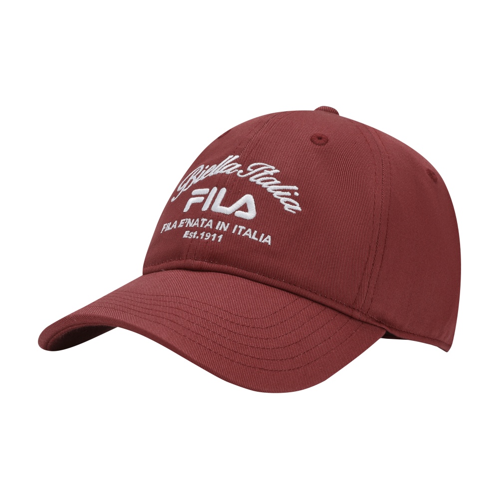 Женская кепка Fila (бордовая)