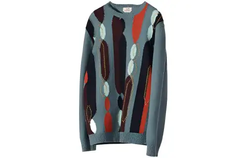 HERMES Cashmere Sweater Men's Blue