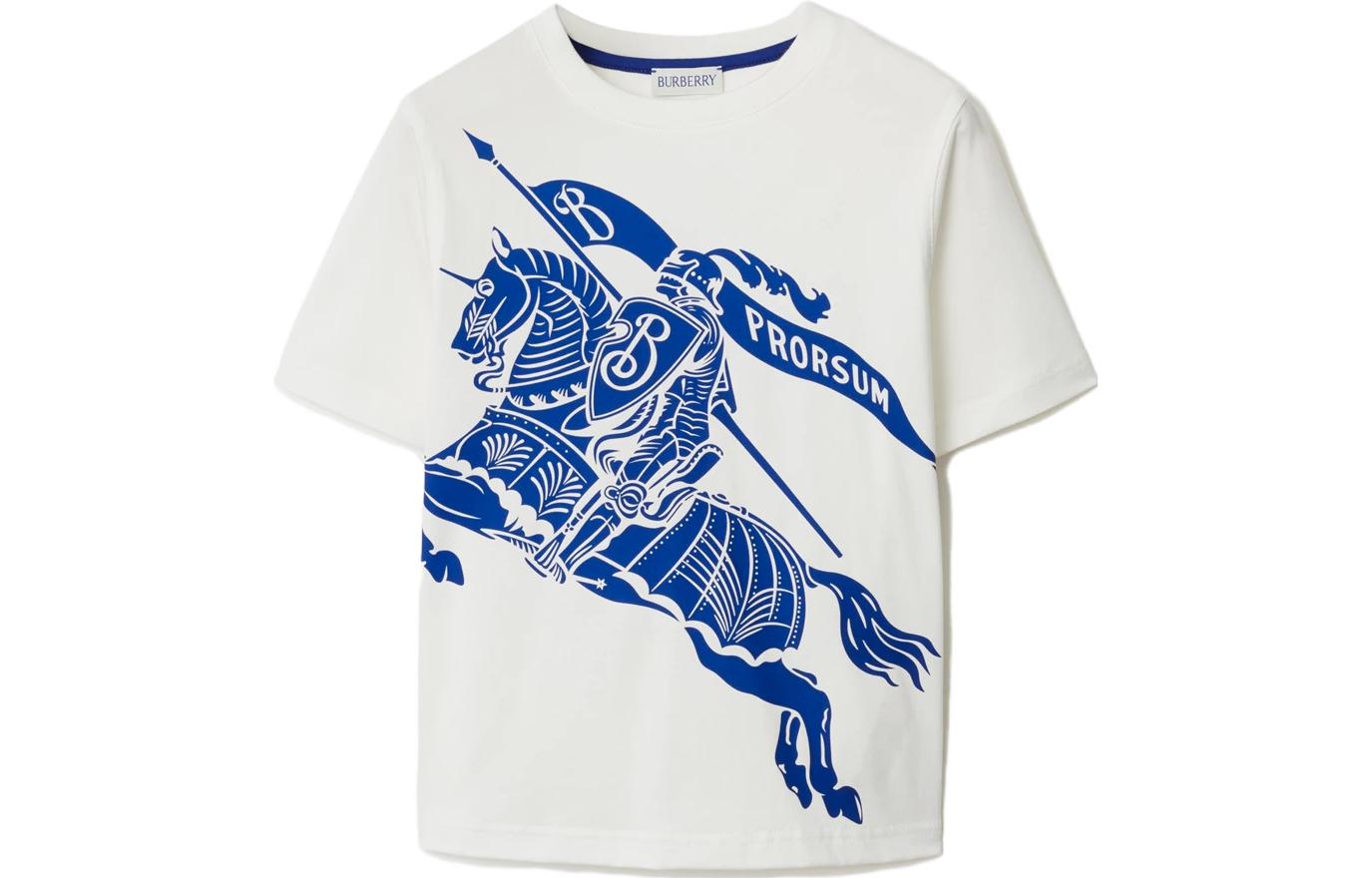 Детская футболка Burberry Logo (белая)