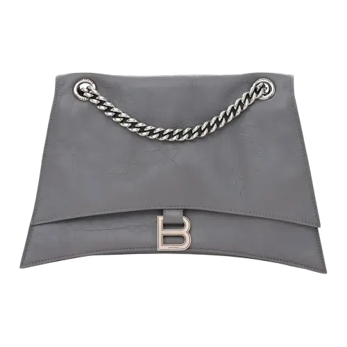Balenciaga Calfskin Crossbody Bag, Shoulder Bag Women's Gray