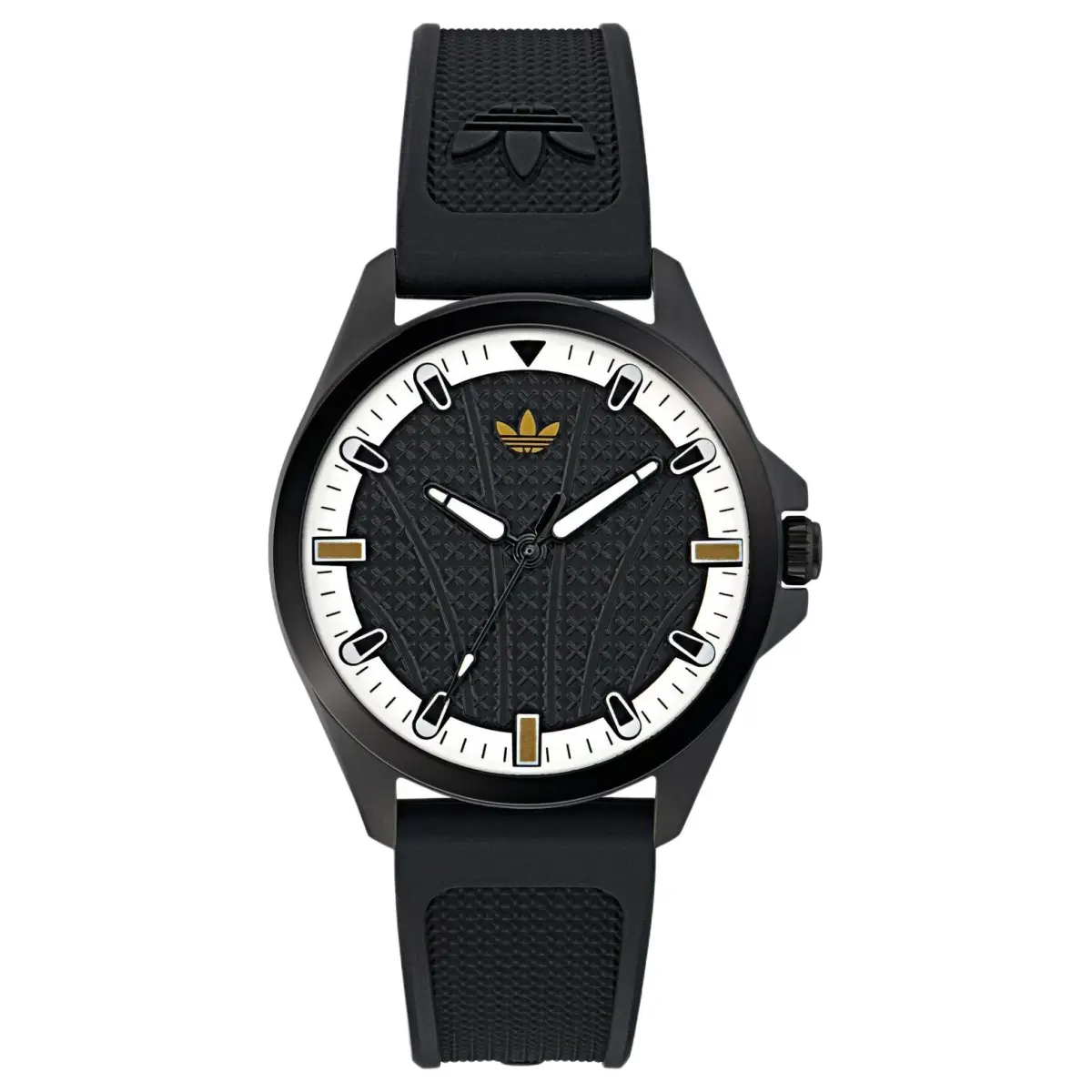 Adidas Originals Wrist Watches Quartz Movement Silicone Strap 40mm Black Dial Unisex ['50', 149262]m Waterproof