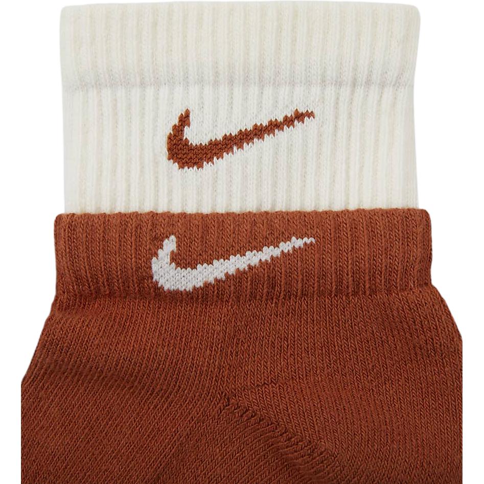 Nike Ankle Socks Unisex 1 Pack Dark Reddish brown / Dark Reddish brown / Sail White