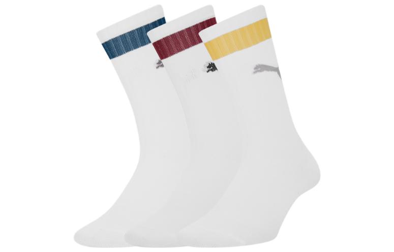 PUMA Crew Socks Unisex 3 Pack White