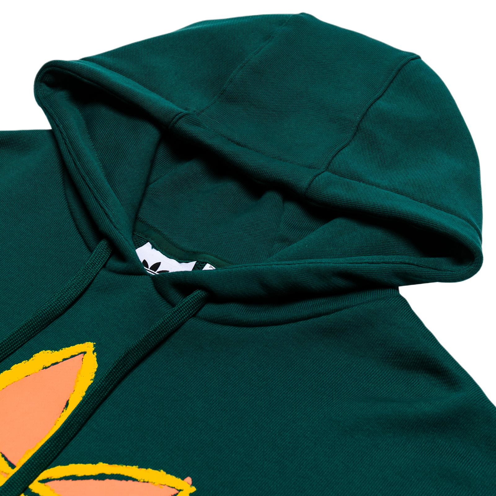 Мужские худи adidas originals Large Logo Printing Logo (зеленый) — фото 3