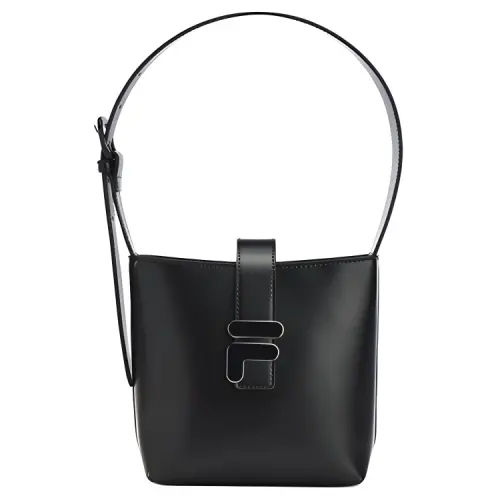 FILA PU, Textile Crossbody Bag, Shoulder Bag Regular Women's Jet Black