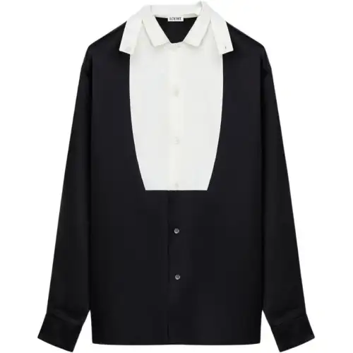 Loewe satin front-panel shirt