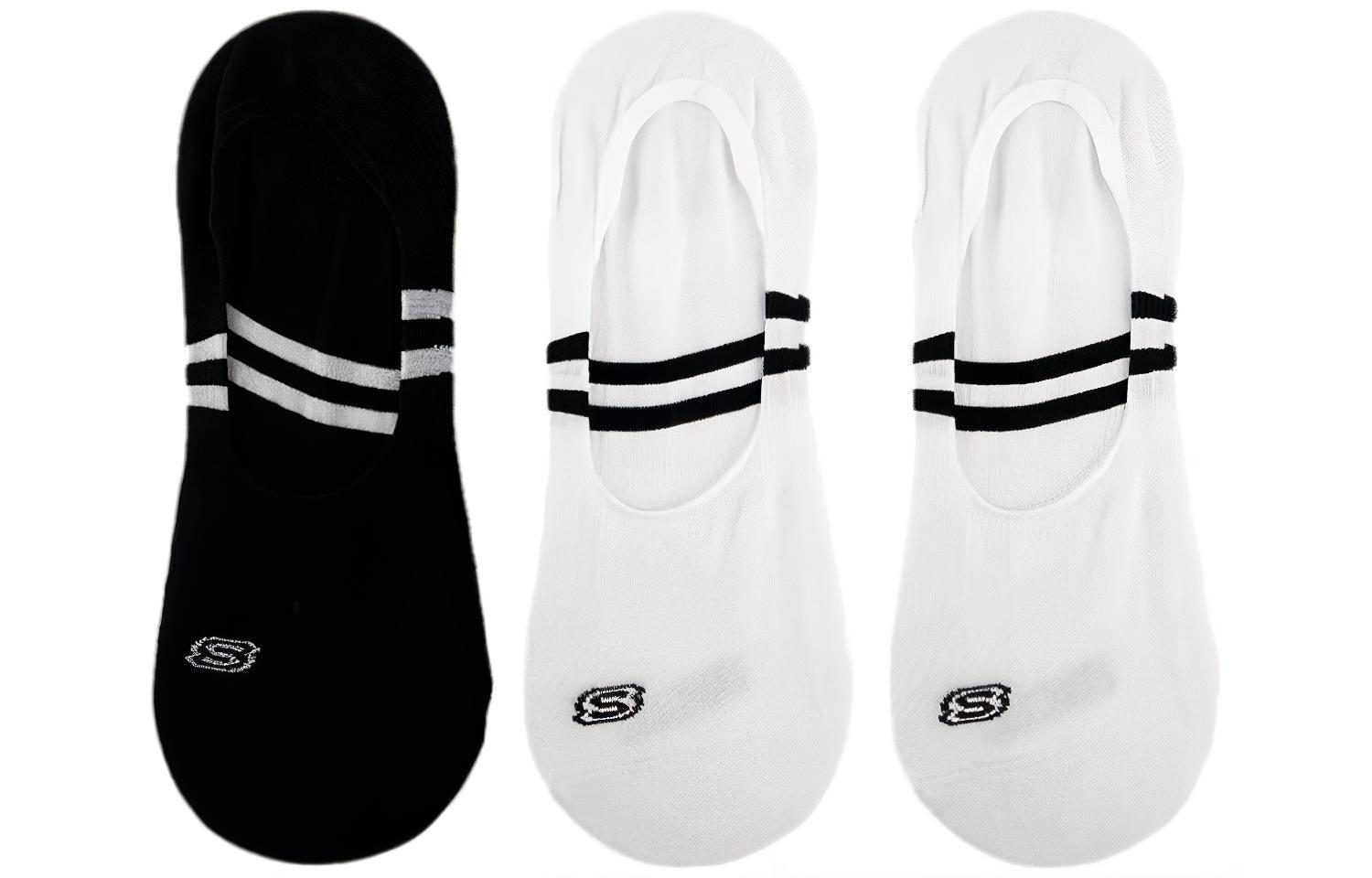 Skechers Colorful No Show Socks Unisex 3 Pack