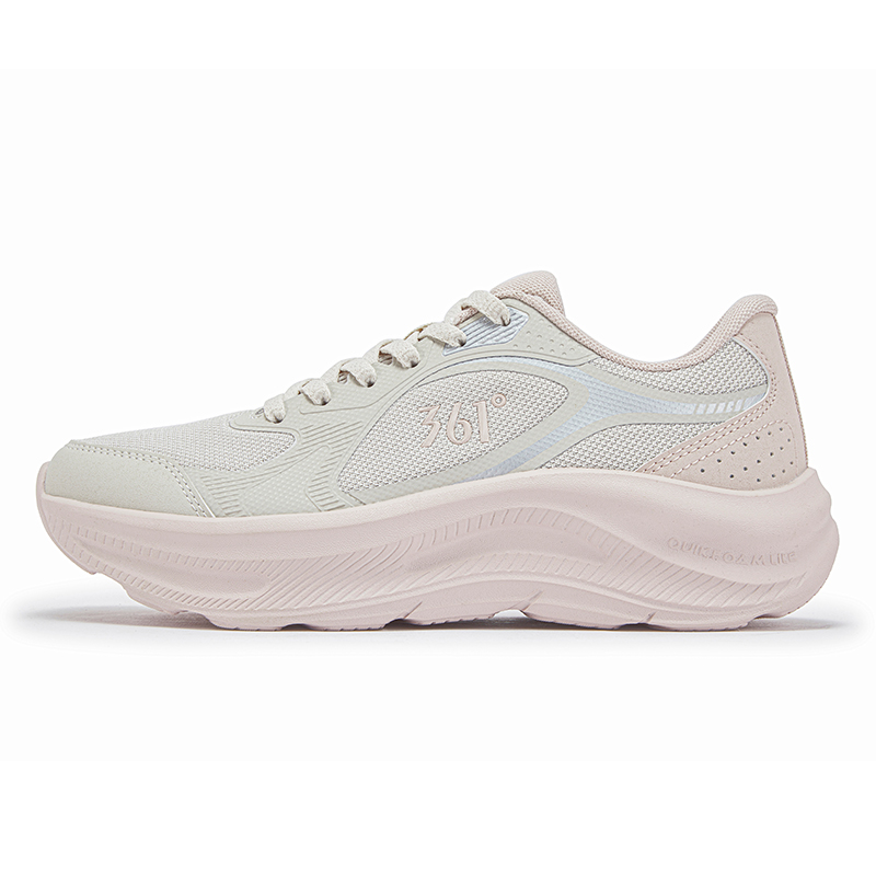 361° Star Leap Cushioning Breathable Rebound Low top Casual Running Shoes Women’s Gray Pink