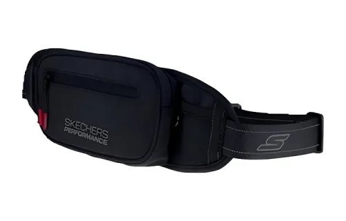 Skechers Fabric One Shoulder Crossbody Sling Bag Unisex Black