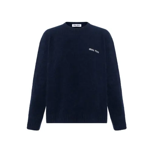 MIU MIU SS24 Knitwear Women's Navy Blue