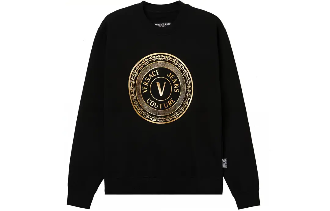 Versace Jeans Couture metallic logo print jumper